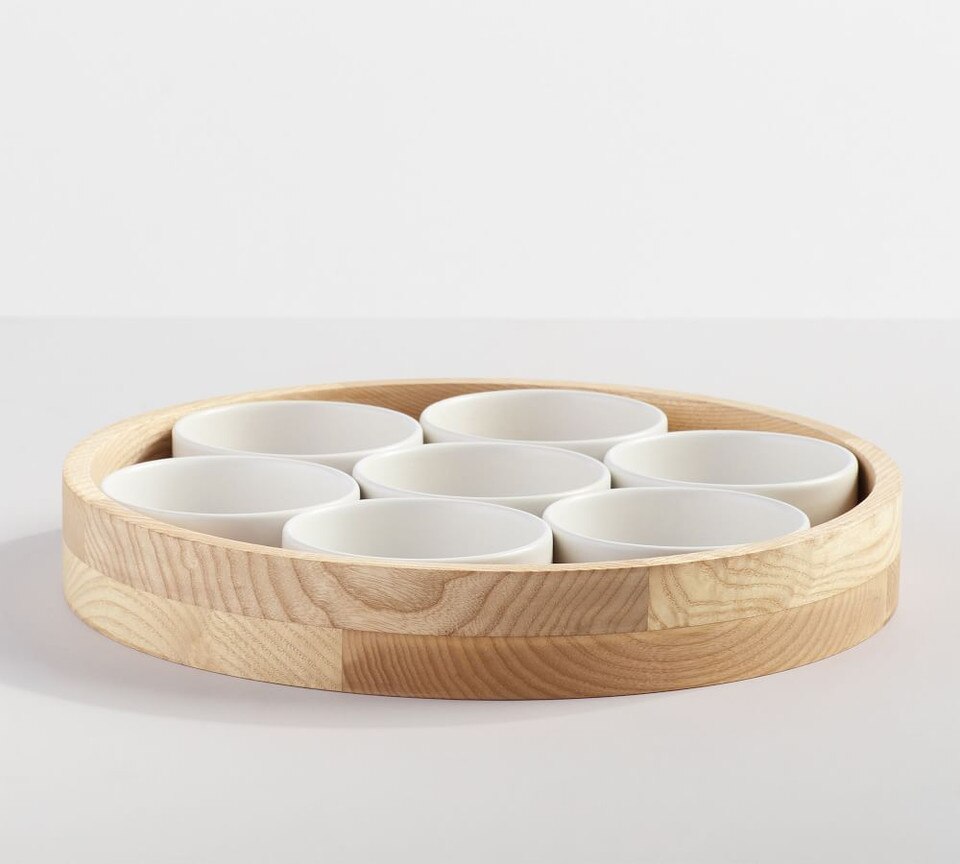 Ash Wood Condiment Serving Tray Pottery Barn Australia